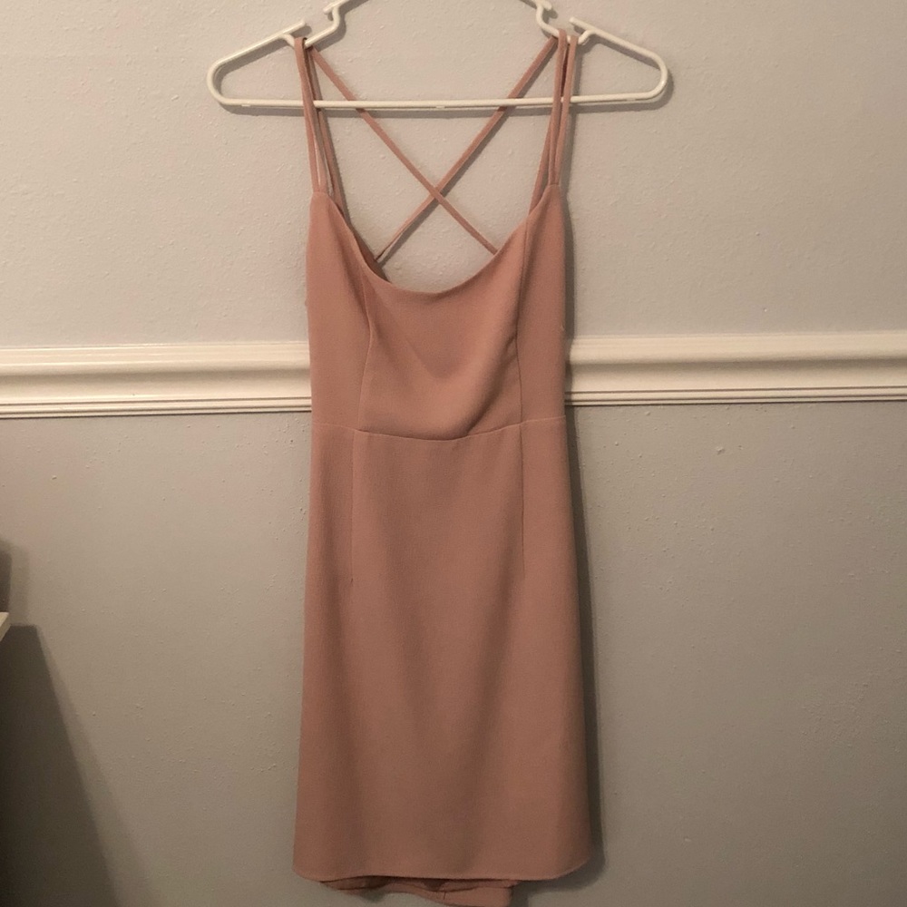 Tobi Blush Pink Bodycon Homecoming Dress